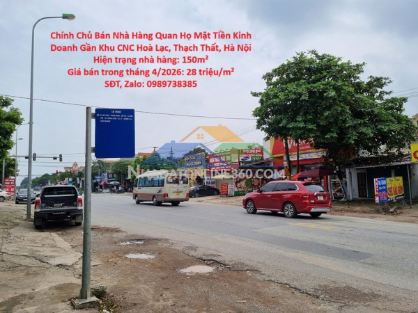 Chính chủ bán nhà hàng quan họ mặt tiền kinh doanh gần khu cnc...