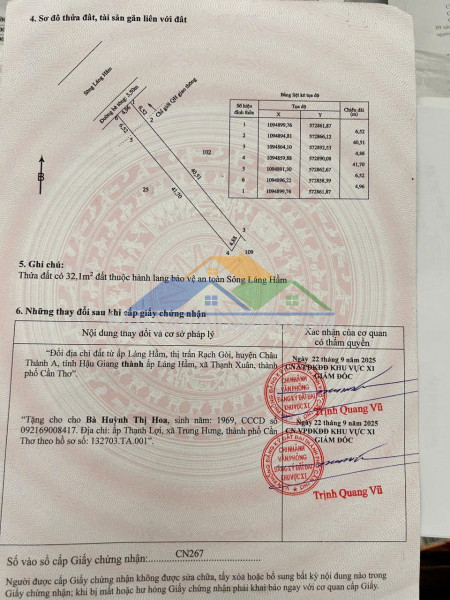 Đất đẹp- giá tốt chính chủ cần bán lô đất tiềm năng tại thị trấn rạch gòi, châu thành, hậu giang