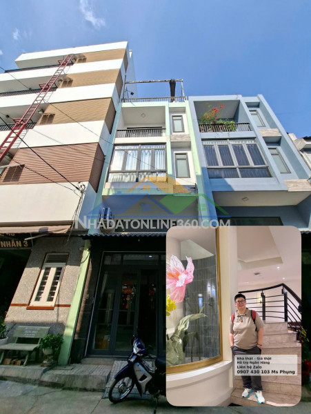 Nhà thạnh lộc q.12, hẻm 8m xe hơi
 tránh 5 tầng chỉ  5.3 tỷ