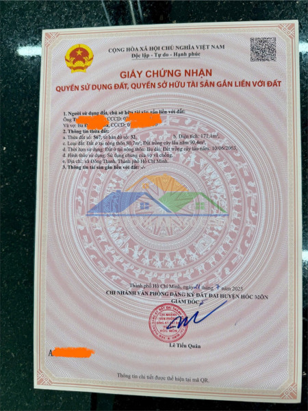 Đất đẹp- giá tốt đầu tư sinh lời chính chủ cần bán nhanh lô đất 2 mặt tiền tại huyện hóc môn, tphcm