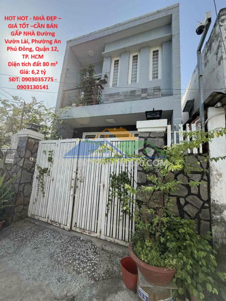Hot hot - nhà đẹp – giá tốt – bán gấp nhà đường vườn lài, phường an phú đông, quận 12, tp. hcm