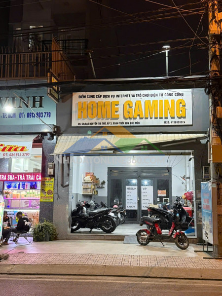 Cho thuê nhà nguyên căn mặt tiền – đang kinh doanh net, vị trí đẹp hóc môn