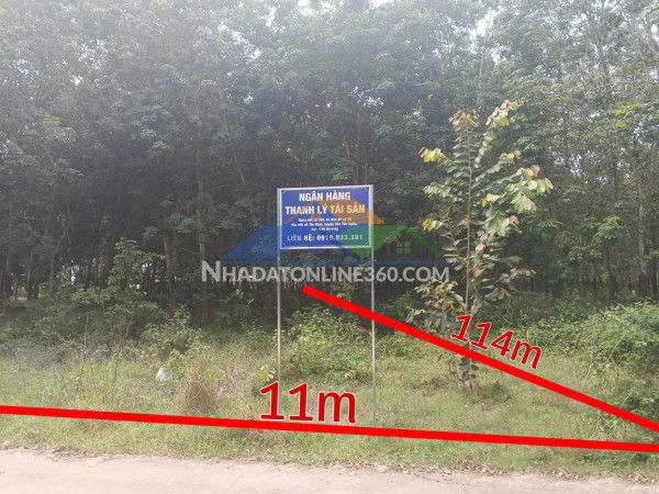 Khách ngộp ngân hàng gửi bán đất 2 mt, hẻm xe hơi, dt 624m2, giá thỏa thuận