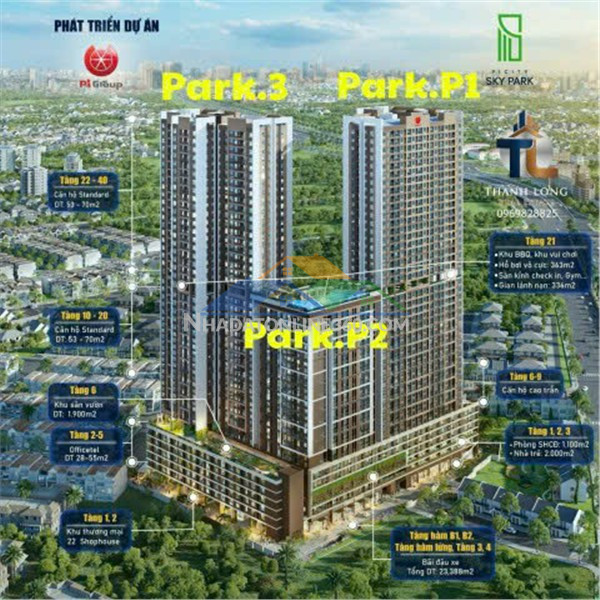 Bán căn hộ chung cư đại lộ phạm văn đồng - căn góc offictel picity sky park - chỉ 1,55 tỷ