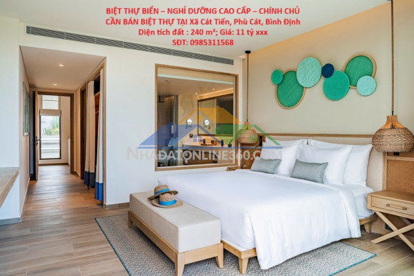 Biệt thự biển – nghỉ dưỡng cao cấp – chính chủ cần bán biệt thự tại xã cát tiến, phù cát, bình định