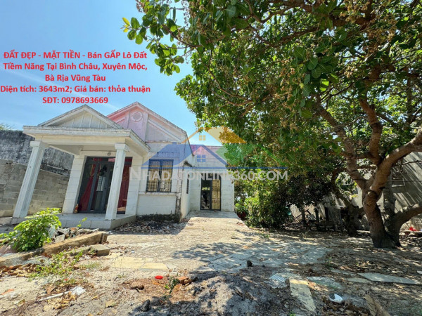 Đất đẹp - mặt tiền - bán gấp lô đất tiềm năng tại bình châu, xuyên mộc, bà rịa vũng tàu