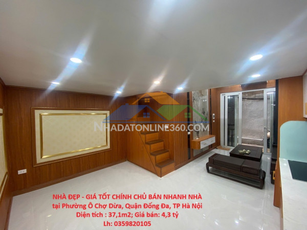 Nhà đẹp - giá tốt chính chủ bán nhanh nhà tại phường ô chợ dừa, quận đống đa, tp hà nội