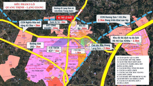Chính chủ cần bán 3  lô đất liền kề có vị trí đẹp tại xã quang thịnh - lạng giang - bắc giang.