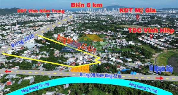 Đất view sông vĩnh hiệp – 90m² ngang 7m – ô tô tới nơi – 2.29 tỷ