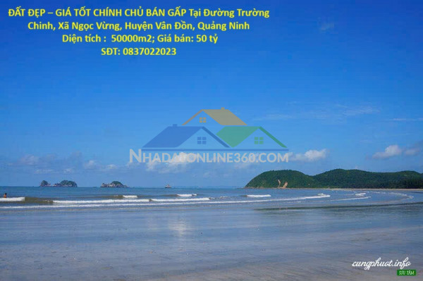 Đất đẹp – giá tốt chính chủ bán gấp tại xã ngọc vừng, huyện vân đồn, quảng ninh