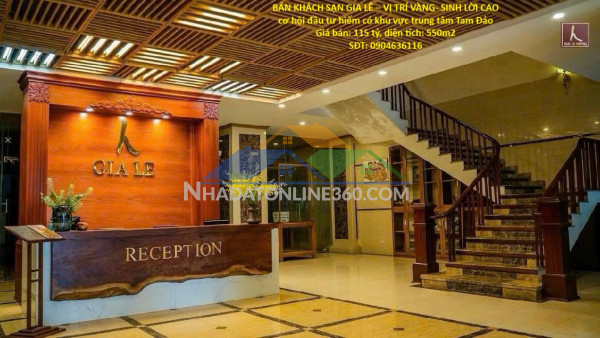 Bán khách sạn gia lê – vị trí vàng- sinh lời cao cơ hội đầu tư hiếm có khu vực trung tâm tam đảo