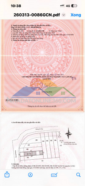 Hot !!! sở hữu ngay lô đất đẹp - giá tốt - vị trí đắc địa tại tt nam ban cũ, lâm hà, lâm đồng