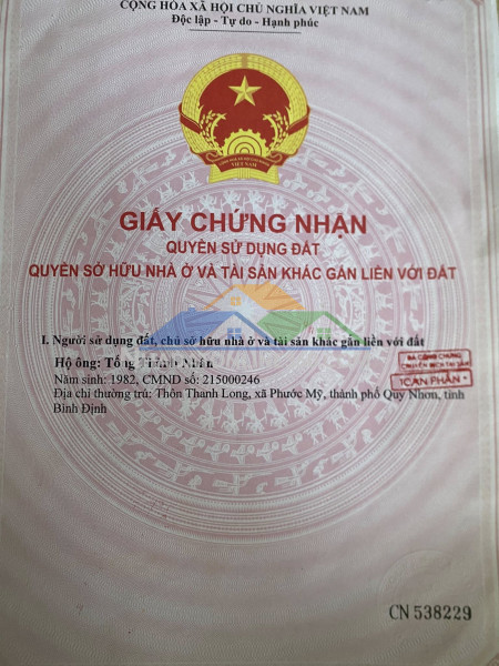 Hot !!! sở hữu ngay lô đất đẹp - giá tốt - vị trí đắc địa tại xã phước mỹ, tp quy nhơn