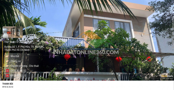 Chủ bán đất tặng nhà, giá dự án thảo điền, khu khách tây sầm uất