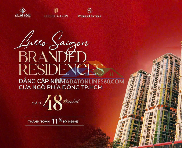 Xuống tiền ngay  – nhận nhà căn hộ cao cấp lusso saigon