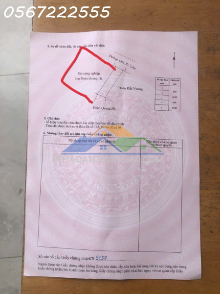 Bán đất nhà vườn mặt đường trục thôn kính trực, tân phong...