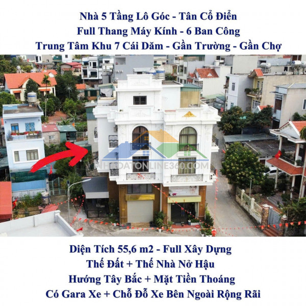 Nhà đẹp – giá tốt – chính chủ bán nhà 5 tầng trung tâm khu 7 cái dăm, bãi cháy, quảng ninh