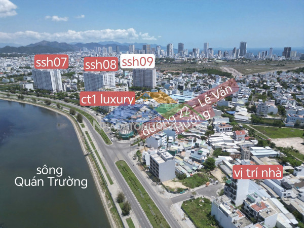 Bán nhà căn góc mặt tiền đường rộng 13m, kđt vĩnh điềm trung, tây nha trang.