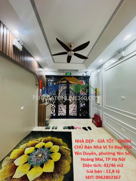 Nhà đẹp - giá tốt - chính chủ bán nhà vị trí đẹp phố yên duyên, phường yên sở, hoàng mai, tp hà nội