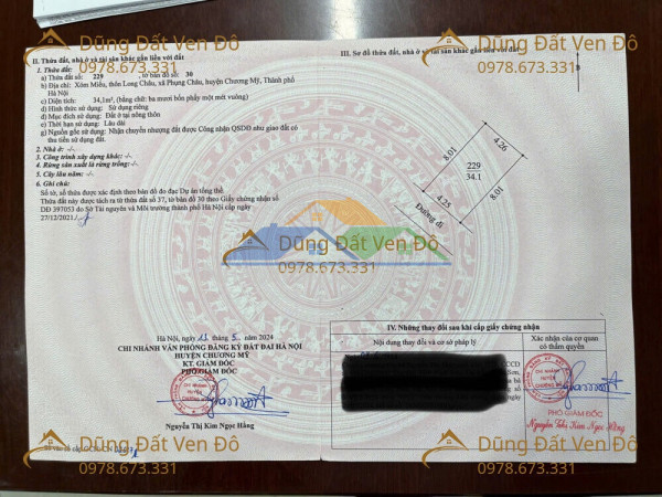 81m full thổ cư tại trường yên, xã phú nghĩa mới