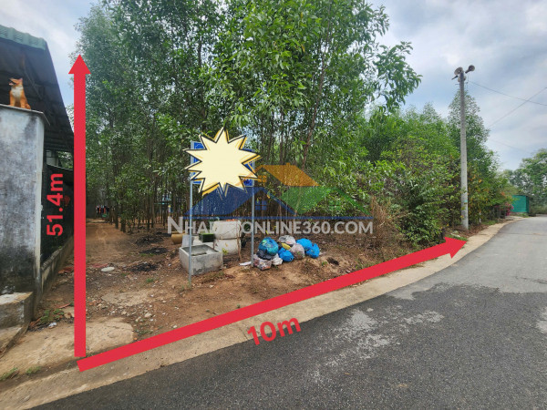 Đất thạnh phước tân uyên, ngân hàng thanh lý đất ngang 10m, sẵn 100m2 thổ, dt 503m2, giả 2 tỷ 352 triệu