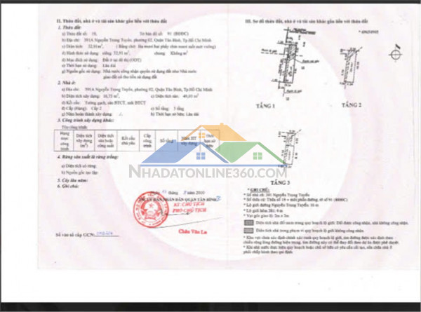 Ngân hàng bidv thanh lý tài sản tại địa chỉ 391a, nguyễn trọng tuyển, phường 02, q. tân bình, tp.hcm