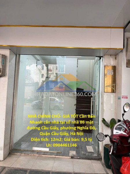 Nhà chính chủ- giá tốt cần bán nhanh căn nhà tại quận cầu...