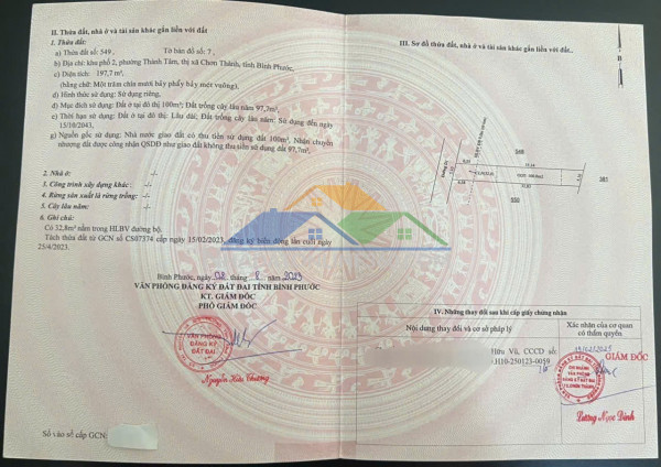 Đất đẹp - đầu tư sinh lời - chính chủ bán lô đất phường thành tâm, chơn thành, bình phước