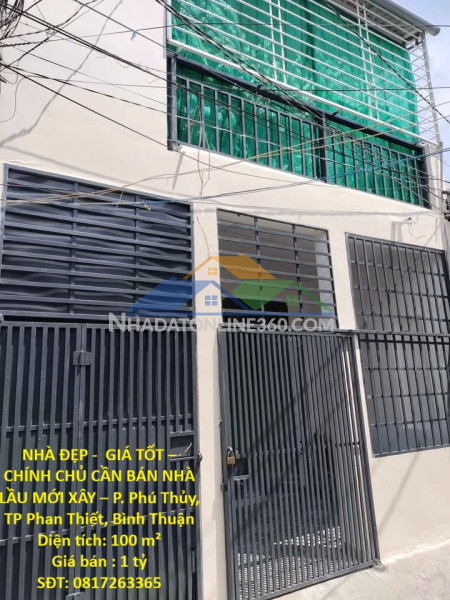 Nhà đẹp -  giá tốt – chính chủ cần bán nhà lầu mới xây – p. phú thủy, tp phan thiết, bình thuận