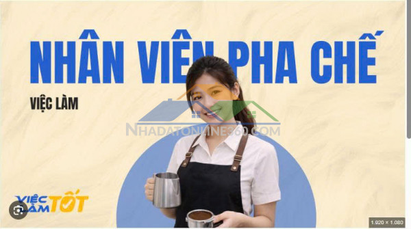 Cần 02 pha chế + phục vụ  coffee bến sông trăng