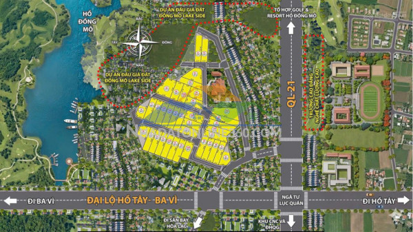 Chính chủ gửi bán lô đất thuộc làn 2 quốc lộ 21 mở rộng - tại đoài phương chỉ 30 tr/m2