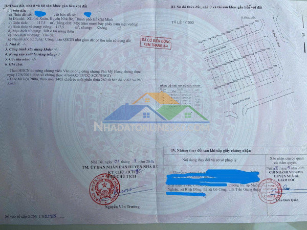 Bán đất nền sổ đỏ 5x23.5 đã có sổ kdc phú xuân giá 63tr thương lượng bao thủ tục sang sổ