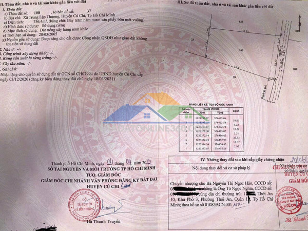 Hạ giá từ 1 ty 990 xuống còn 1 tỷ 550 ( bớt lộc ) tiếp môi giới ) bán đất xã trung lập thượng, củ chi, hcm