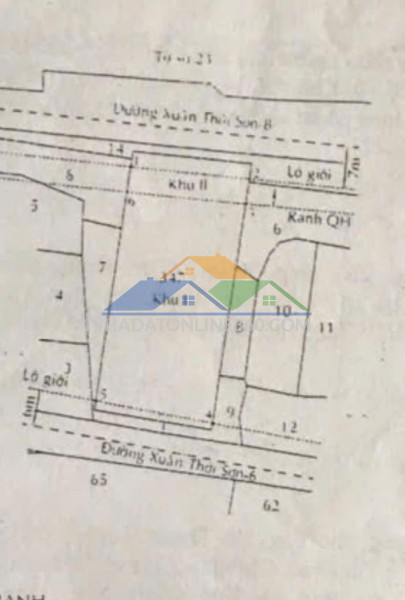 Xưởng 2 mặt tiền xuân thới sơn – 20x40m – full thổ cư – giá chỉ 25 tỷ