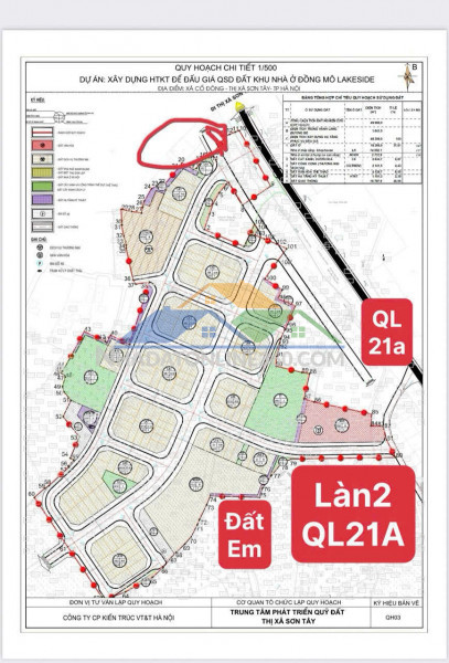 3.8 tỷ lô đất cạnh tái định cư mặt đường ql21 tại hoà lạc