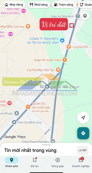 *cần bán gấp đất giá tốt – xã nha bích, chơn thành , tỉnh bình phước