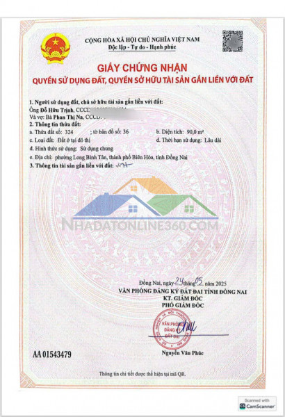 Đất chính chủ - giá tốt - cần bán đất kdc diamond(full hạ tầng) long bình tân, biên hòa, đồng nai