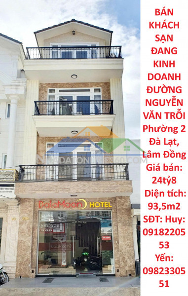 Cần bán khách sạn đang kinh doanh tại đường nguyễn văn trỗi...
