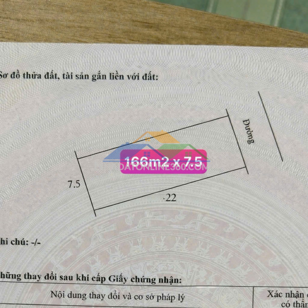 Bán lô góc 166m2 mặt tiền 7m tại quất lâm sát flamingo hơn 1 tỷ