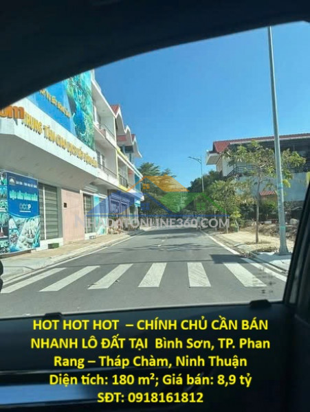Hot hot hot  – chính chủ cần bán nhanh lô đất tại  bình sơn, tp. phan rang – tháp chàm, ninh thuận
