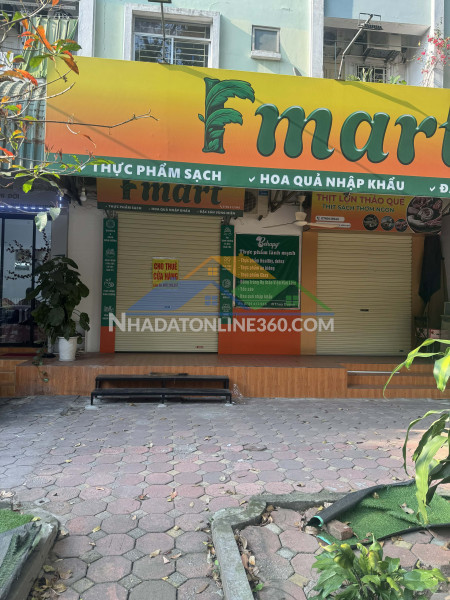 Cho thuê mặt bằng kinh doanh có gác xép tại kiot nơ 5 bán đảo linh đàm , hà nội