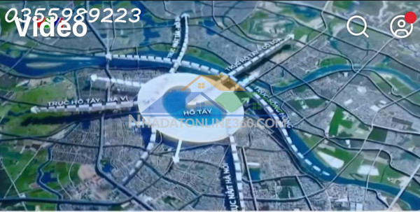 Bán lô góc vip - kinh doanh -  3 mặt tiền gần trục hồ tây- ba vì. tổng diện tích 135m2. đơn giá 39 triệu/1m2