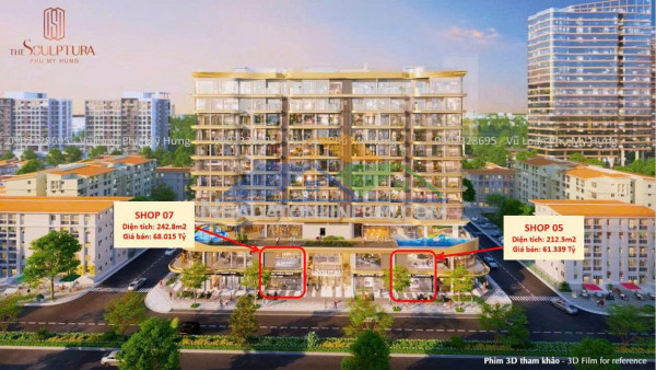 Cđt phú mỹ hưng mở bán 2 căn shophouse đẹp nhất dự án sculptura