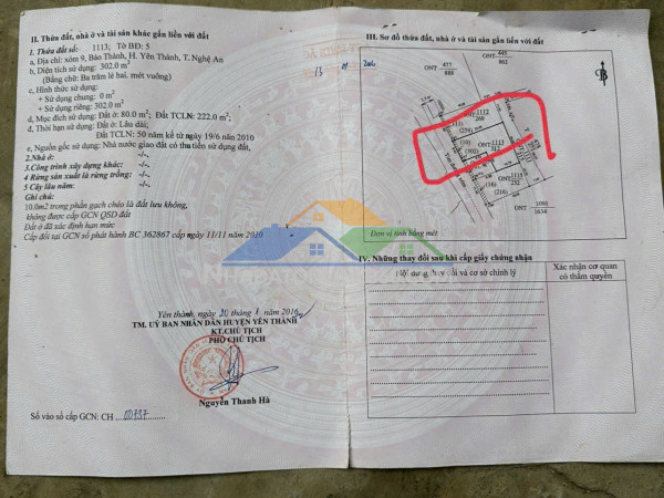 Đất đẹp – giá tốt – cần bán gấp – bảo thành – yên thành – nghệ an