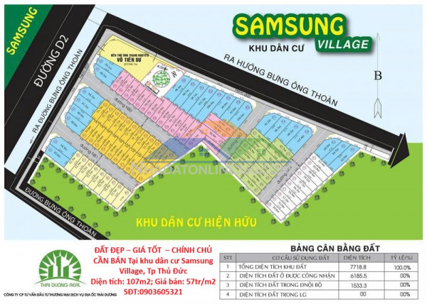 Đất đẹp – giá tốt  – chính chủ cần bán tại khu dân cư samsung village, tp thủ đức