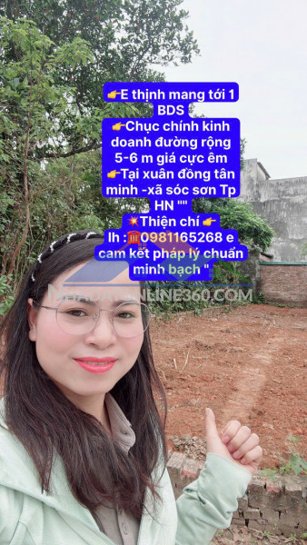 Chục chính kinh doanh tại xuân đồng tân mimh -xã sóc sơn thành phố hn - diện tích 103,8 m -khuôn thửa đẹp -rành cho nhà đầu tư thông thái