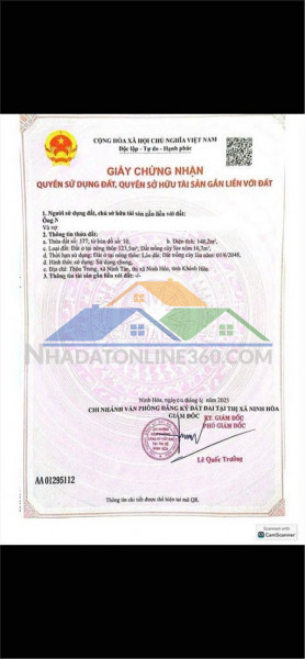 Đất  đẹp – giá tốt  – chính chủ cần bán gấp đất tại dt5, xã ninh tân, thị xã ninh hòa, khánh hòa