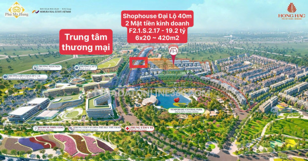 Hồng hạc city, phú mỹ hưng giới thiệu dòng sản phẩm shophouse vị trí chiến lược đối diện tttm  tại phân khu hồng phát. 0901323786