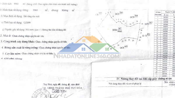 Cần chuyển nhượng gấp đất rừng sản xuất (rsx) – chính chủ