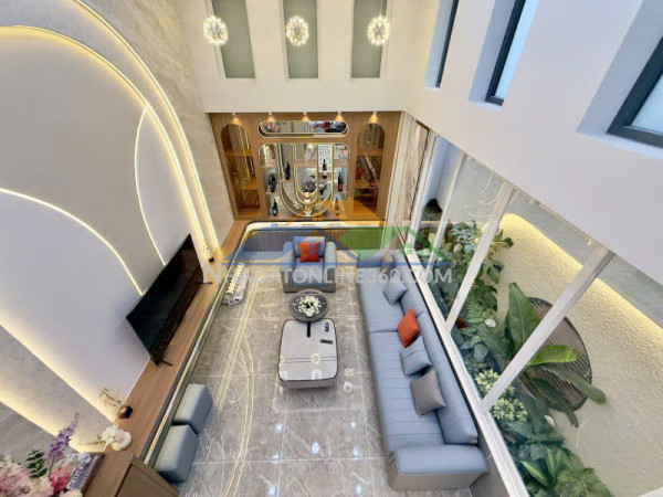 Nhà đẹp 6 lầu view góc ngang 4.4m 75m2 hxh thẳng trục phạm văn chiêu tặng t.máy 14.5 tỷ.